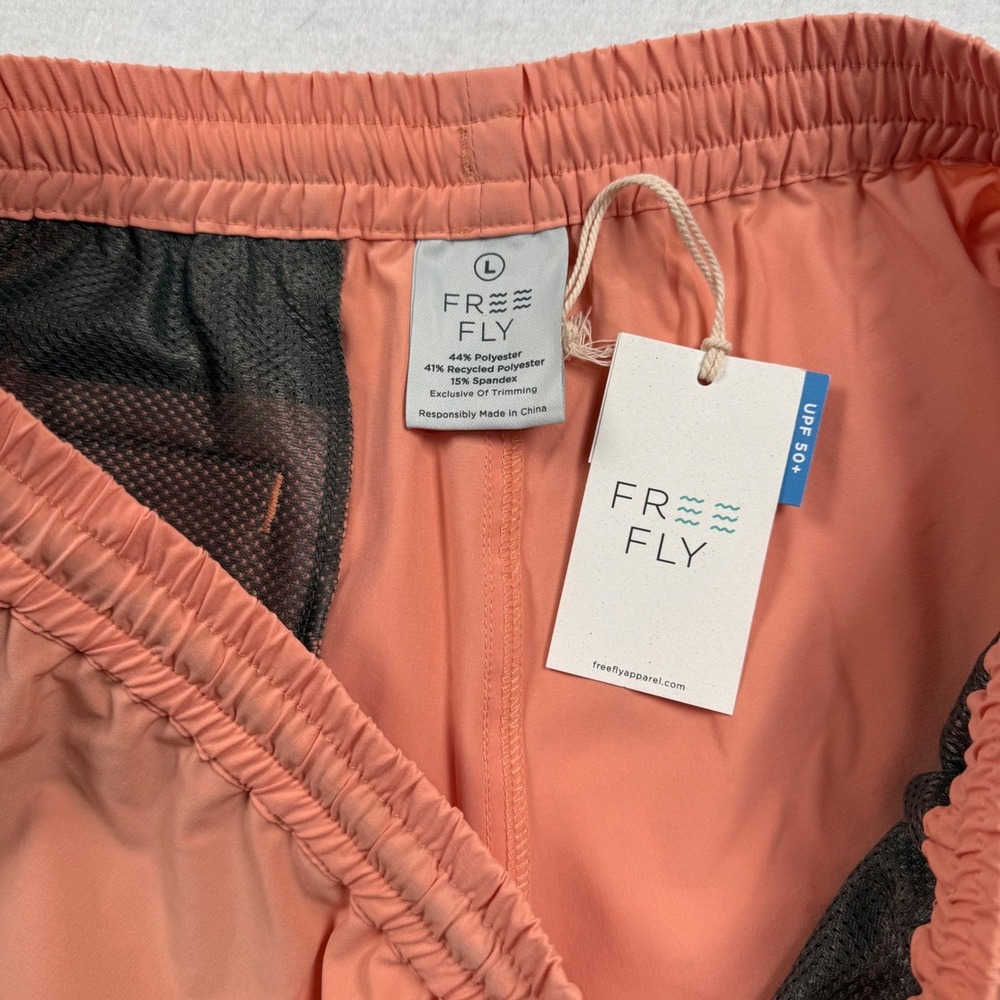 Free Fly‎ Andros Trunk Mens Large Orange Dusk Stretch Fishing Swim Shorts New - Picture 5 of 8